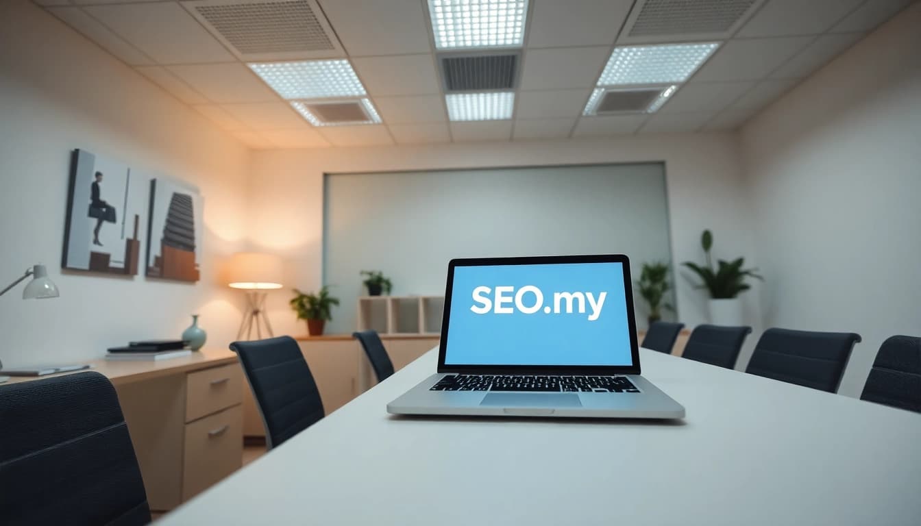 Boost your online visibility with SEO.my's expert SEO services featured on a modern laptop.