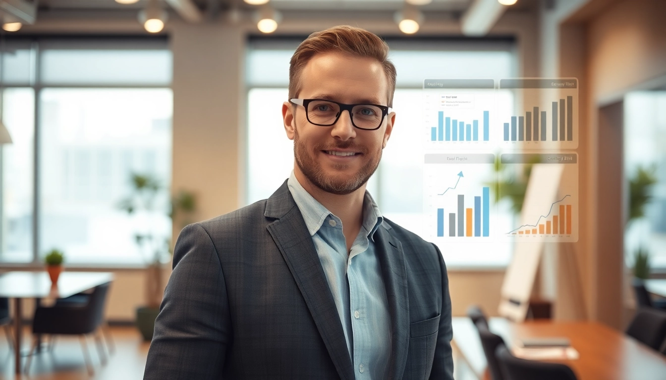 Unternehmensberater analysiert Geschäftsdaten zur Optimierung von Unternehmensstrategien.