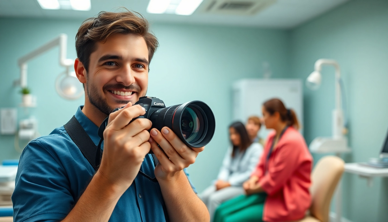 Professionelle Praxisfotograf München nimmt emotionale Patienteninteraktionen auf.