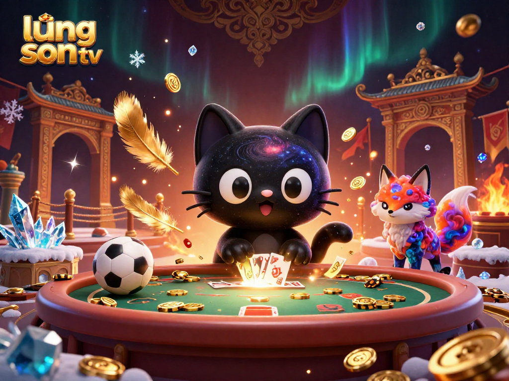 Engage in sports betting with lương sơn tv featuring energetic characters and dynamic casino elements.