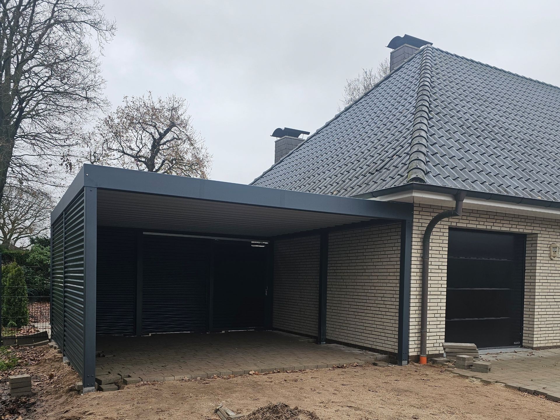 Carport Metall für zwei Autos – Doppelter Schutz, doppelter Komfort