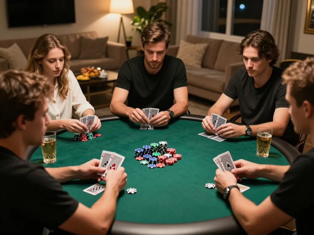 Experience poker thrills at https://f168.tech/ with friends in a cozy home setting