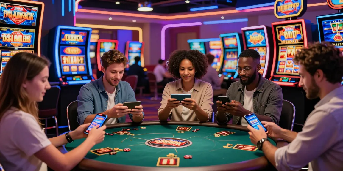 Erkunden Sie die besten neuen mobilen Casinos 2026 mit Spielern, die aufregende Spiele auf ihren Smartphones genießen.