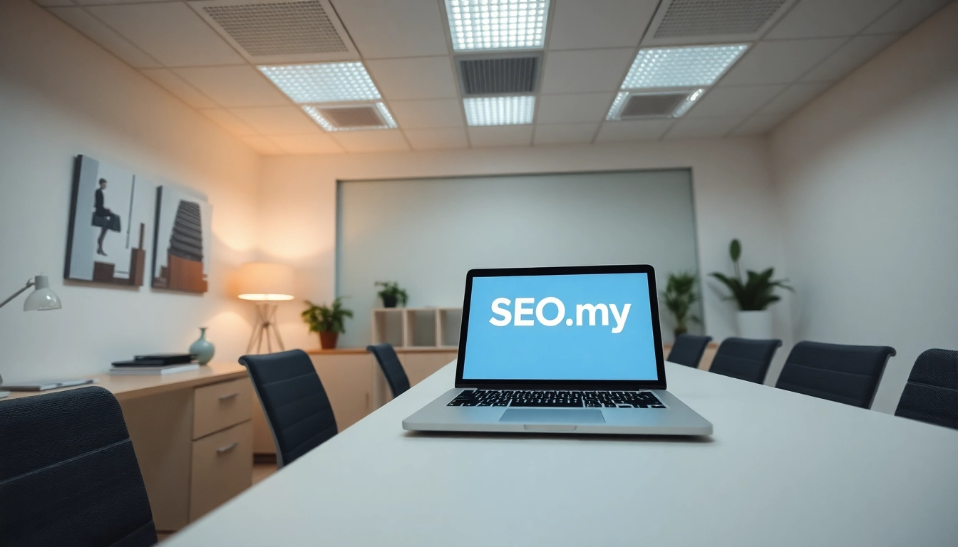 Boost your online visibility with SEO.my's expert SEO services featured on a modern laptop.