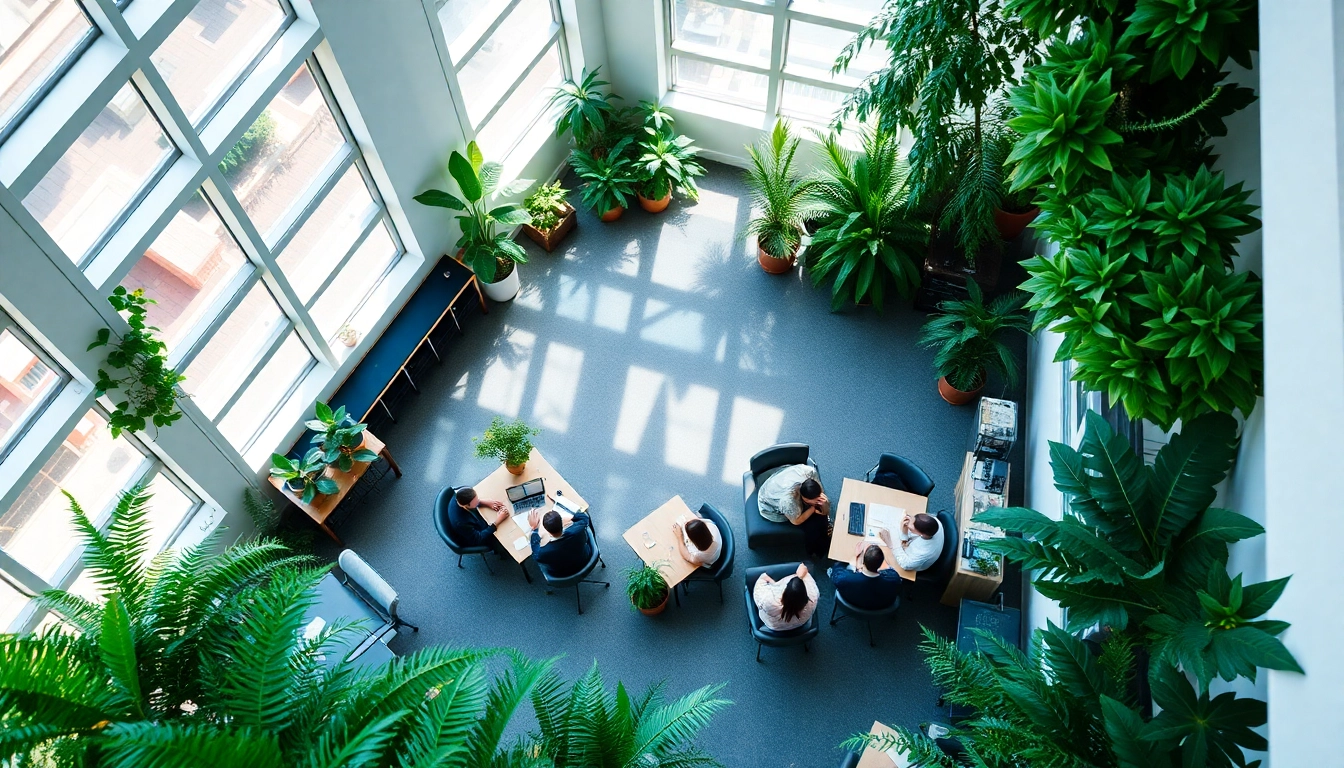 A welcoming online marketing agency in meiner Nähe with a collaborative team in action.