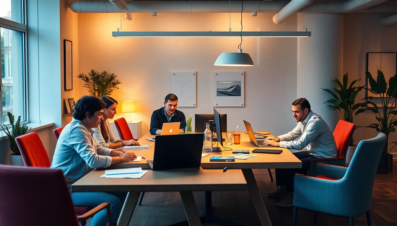 Restrukturierung Personal: Geschäftsmeeting zur Personaloptimierung mit engagierten Mitarbeitenden am Tisch.