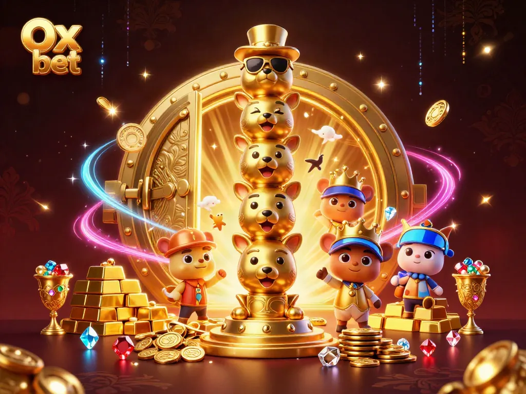 Play exciting games at Ox bet and enjoy gold light bursting from a giant vault.