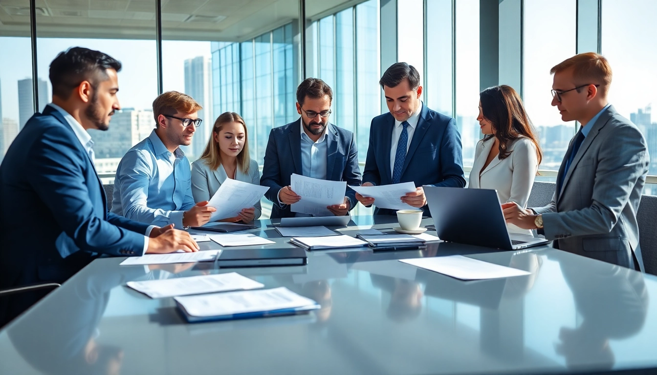 Headhunter Ingenieure beraten in einem modernen Büro über Karrierestrategien.