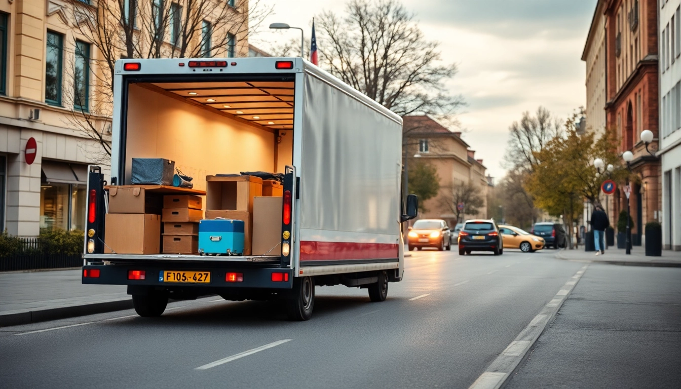 Professionelle Umzug in Potsdam: Möbel werden sorgfältig verladen in einen Umzugswagen.