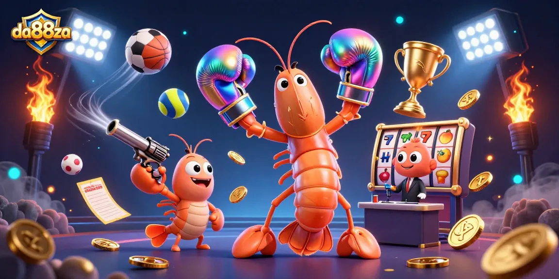 Win thrilling bets at da88za with a vibrant online casino scene showcasing dynamic gaming elements.