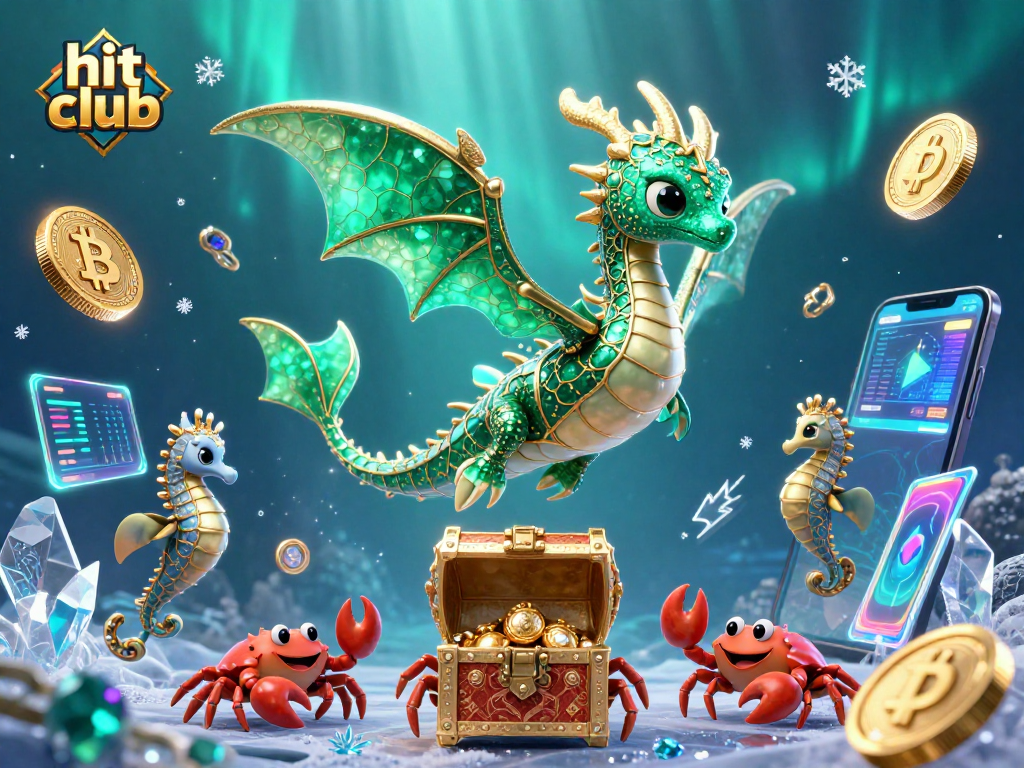 Experience the excitement of hit club with an enchanting underwater adventure in a vibrant digital illustration.