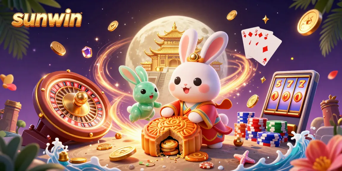 Join Sunwin's captivating world of gaming with high-stakes rabbit-themed casino fun during a lunar festival.