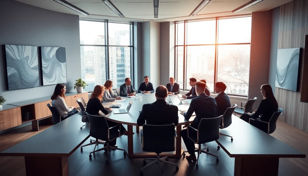 Professioneller Headhunter München bei einer strategischen Besprechung in einem modernen Büro.