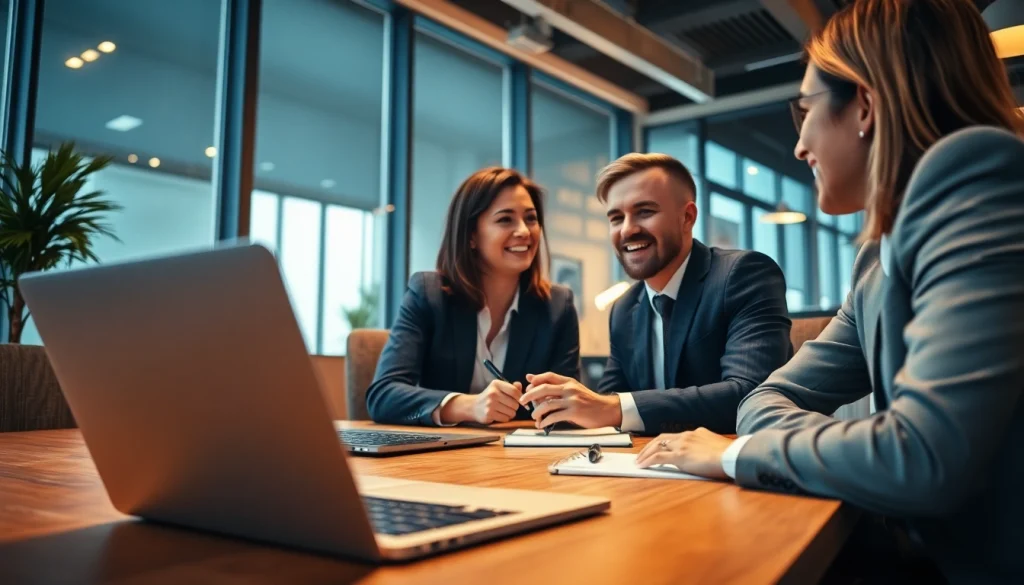 Consulting with a Headhunter Erfurt in a modern office setting.