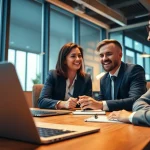 Consulting with a Headhunter Erfurt in a modern office setting.