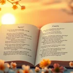 Lesen klassischer Gedichte in einem romantischen, kerzenbeleuchteten Ambiente.
