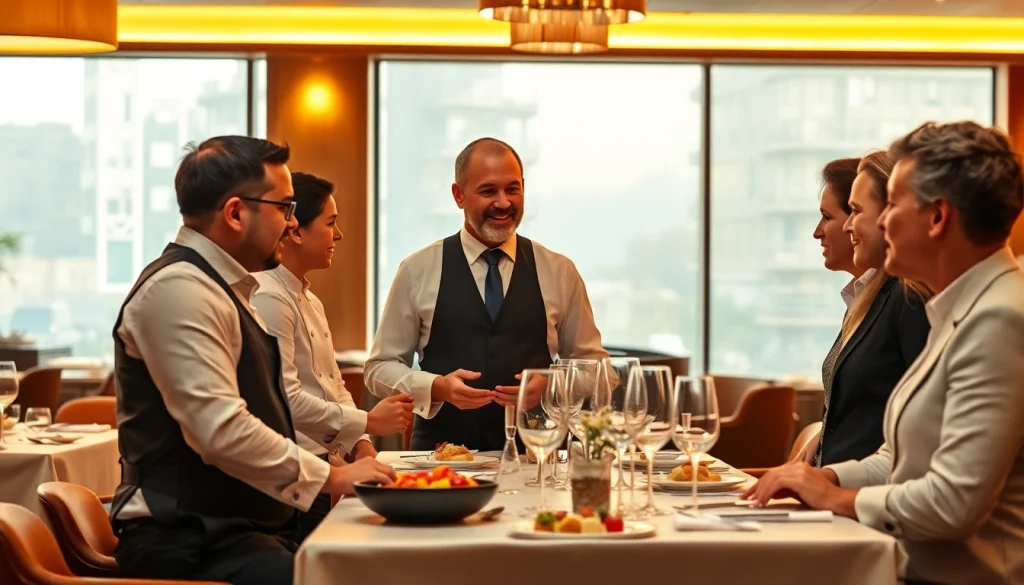 Professioneller Headhunter Gastronomie in einem Restaurantgespräch