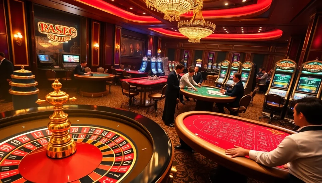 Experience high-stakes gambling excitement at RR88's luxurious casino.