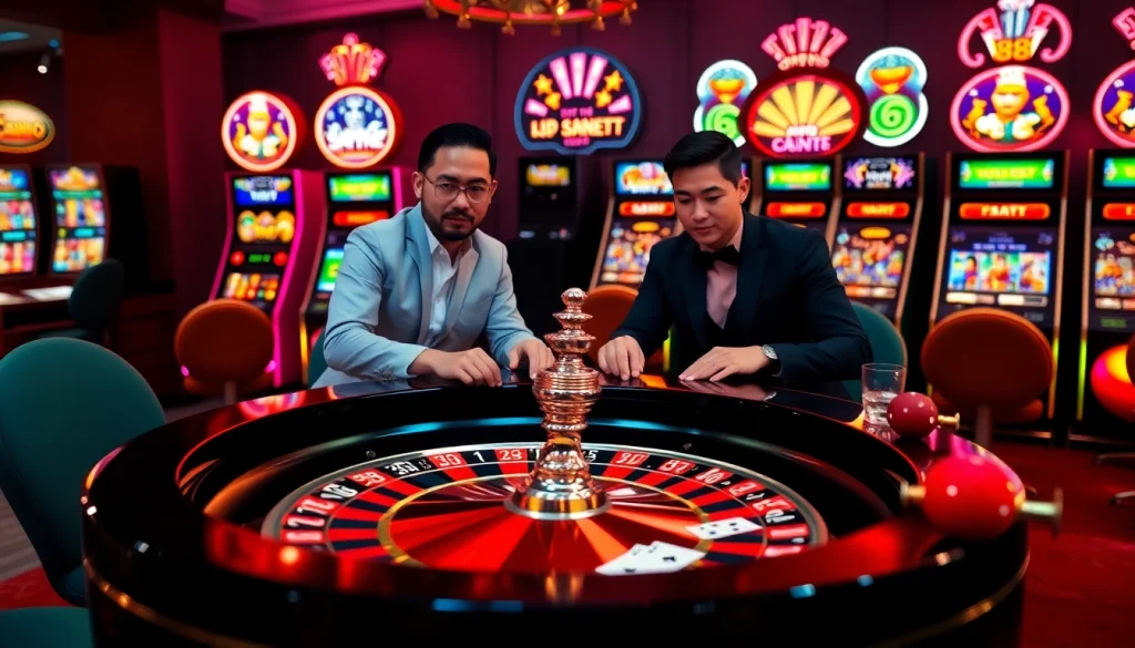 Experience the thrill of gambling at 88i đăng nhập with vibrant casino activities and excited players.